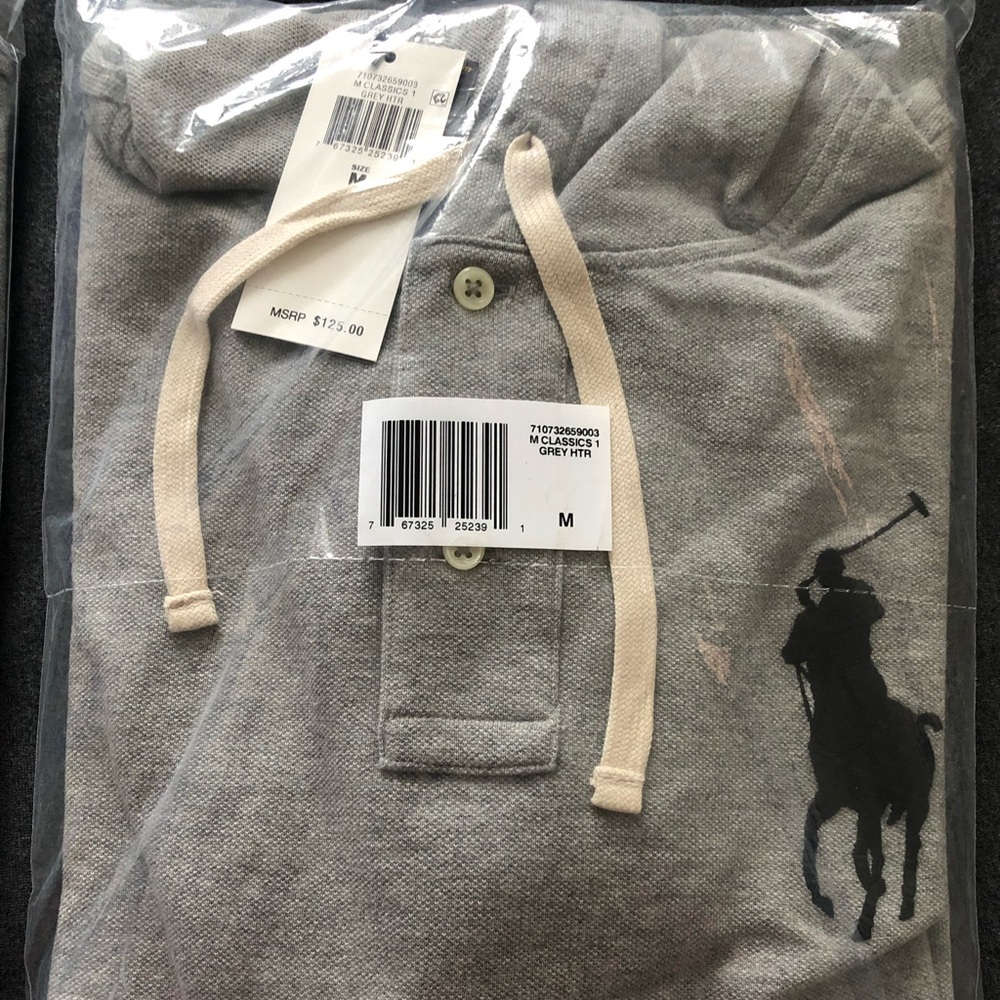 "NWT" Polo Ralph Lauren Men's Mesh Hoodie - Picture 3 of 4